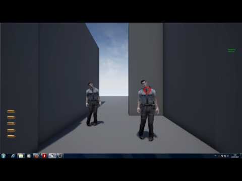 Unreal Engine 4 - Rail Shooter test (The House of the Dead Style)