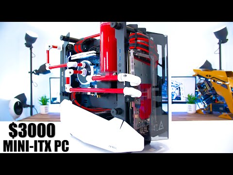 $3000 Mini ITX Water Cooled Gaming PC Build - 2080 ti & 3900x Time Lapse