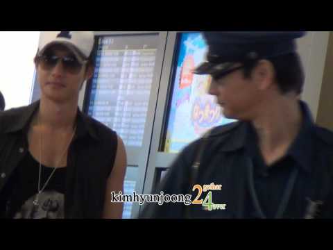 120810 KimHyunJoong fancam-Arrival @ HANEDA