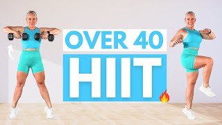 40 Minute HIIT WORKOUT OVER 40 | No Repeat