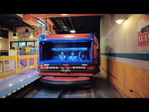 Avengers Campus Web Slingers on-ride at Disneyland Paris