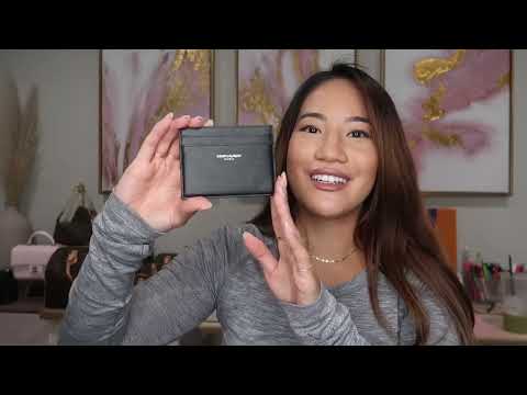 SAINT LAURENT CARD HOLDER / MINIMAL DESIGN / Card Case / Gifts for the BF