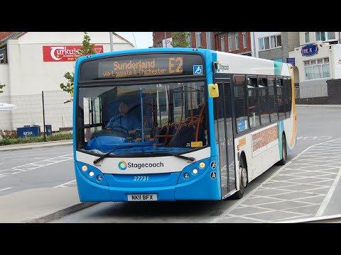 Journey on the Economics: Stagecoach North East 27731 (NK11BFX) Alexander Dennis Enviro 300