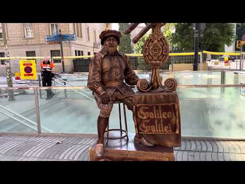 1492. Galileo in Barcelona, Spain
