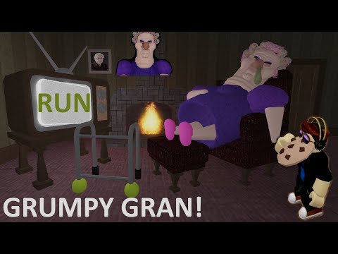 Roblox - GRUMPY GRAN! (SCARY OBBY) - Easy Mode - Gameplay Walkthrough