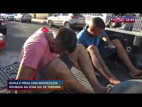 Dupla é presa portando moto roubada na Zona Sul de Teresina 06 11 2020