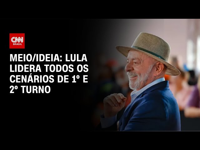 Pesquisa Meio/Ideia: Lula lidera todos os cenários de 1º e 2º turno | CNN NOVO DIA