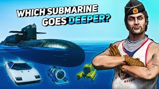 GTA 5: How DEEP Can a Submarine Go?