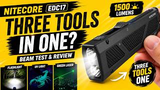 Nitecore EDC17: THREE Tools in ONE? Beam Test & Review