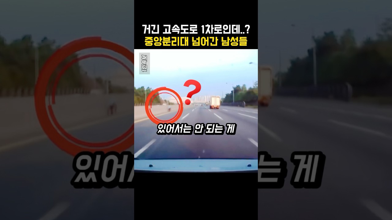 고속도로 중간에 고립되자..반대편 차로에서 나타난 놀라운 남성들