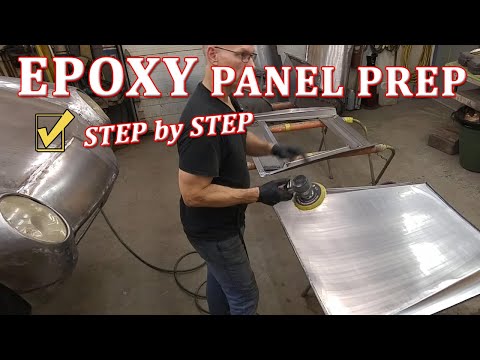 2K EPOXY Primer Sheet Metal Panel Prep - TRICKS & TIPS | Ep.38 Retro Styled Electric Hot Rod