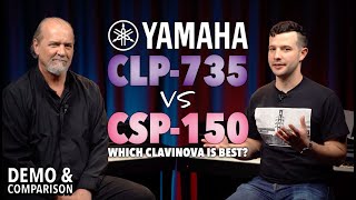 Video thumbnail for Yamaha CLP-735 vs CSP-150 - Clavinova Comparison & DEMO by Alamo Music Center - Pianos and Keyboards