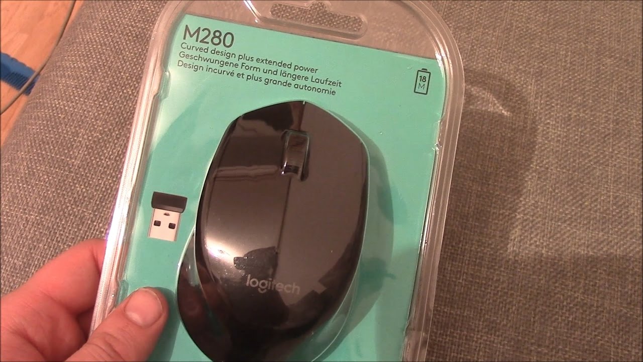 Беспроводная мышь Logitech M280, синий