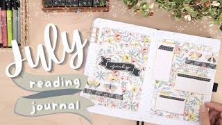2022 July Reading Journal Setup | Book Journal Setup | Scrapbook Theme | Butterflies and Moths Theme