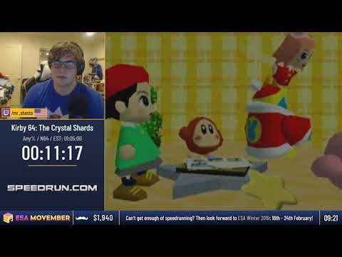 #ESAMovember Speedruns - Kirby 64: The Crystal Shards [Any%] by Mr_Shasta