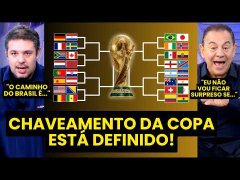 “Cara, esse CHAVEAMENTO DA COPA para o BRASIL ficou…” CRUZAMENTOS DO MATA-MATA PROVOCAM DEBATE!