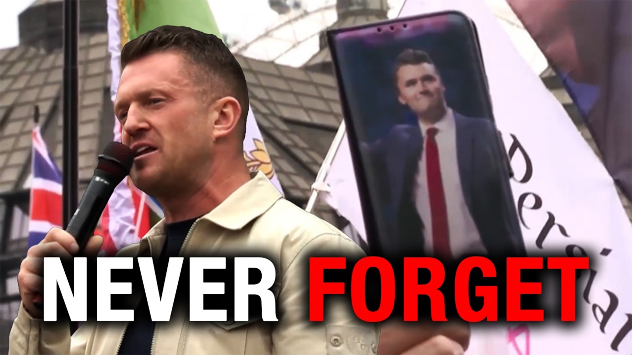 Tommy Robinson Pays His Respects to Charlie Kirk