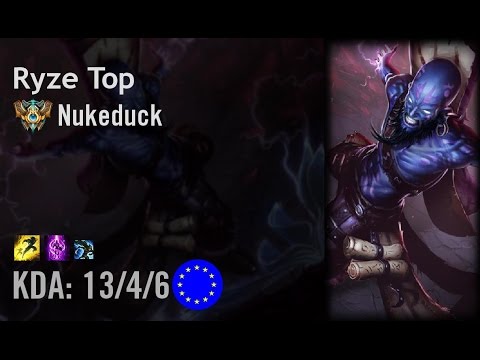 Ryze Top vs Ekko - Nukeduck - EUW Challenger Patch 6.10