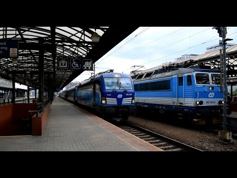 ČD 🇨🇿 193 297 Vectron z Ex 531 „Jižní expres” odjazd ze st. Praha hl. n. 24.07.2021