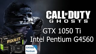Call of Duty Ghost (Max Settings) [PC] GTX 1050 Ti 4GB GDDR5 & Intel Pentium G4560 & 8 GB RAM