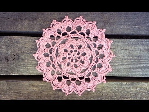 Crochet Flower Summer Haze Doily Tutorial Easy For Beginners