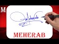 Meherab Name Signature Style - M Signature Style - Signature Style of My Name Meherab
