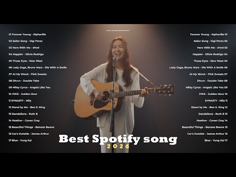 Best Spotify Song 2026 🎵🎧| English Acoustic Love Song | Forever Young, Sailor Song, At my Worst