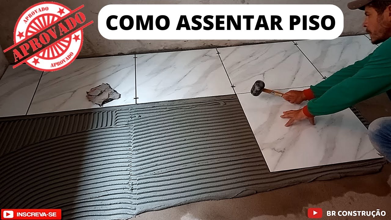 Como assentar piso em comodo fora do esquadro