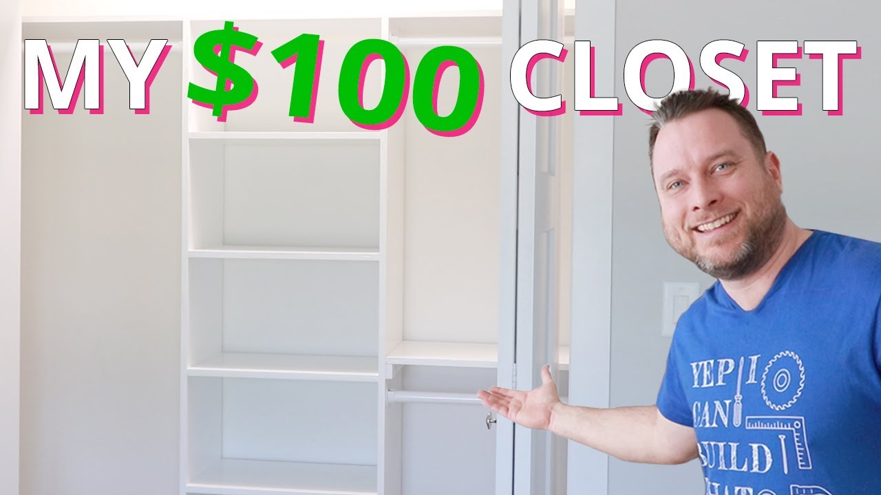 How to Build a Custom 3-Section Closet with a Removable Shelf