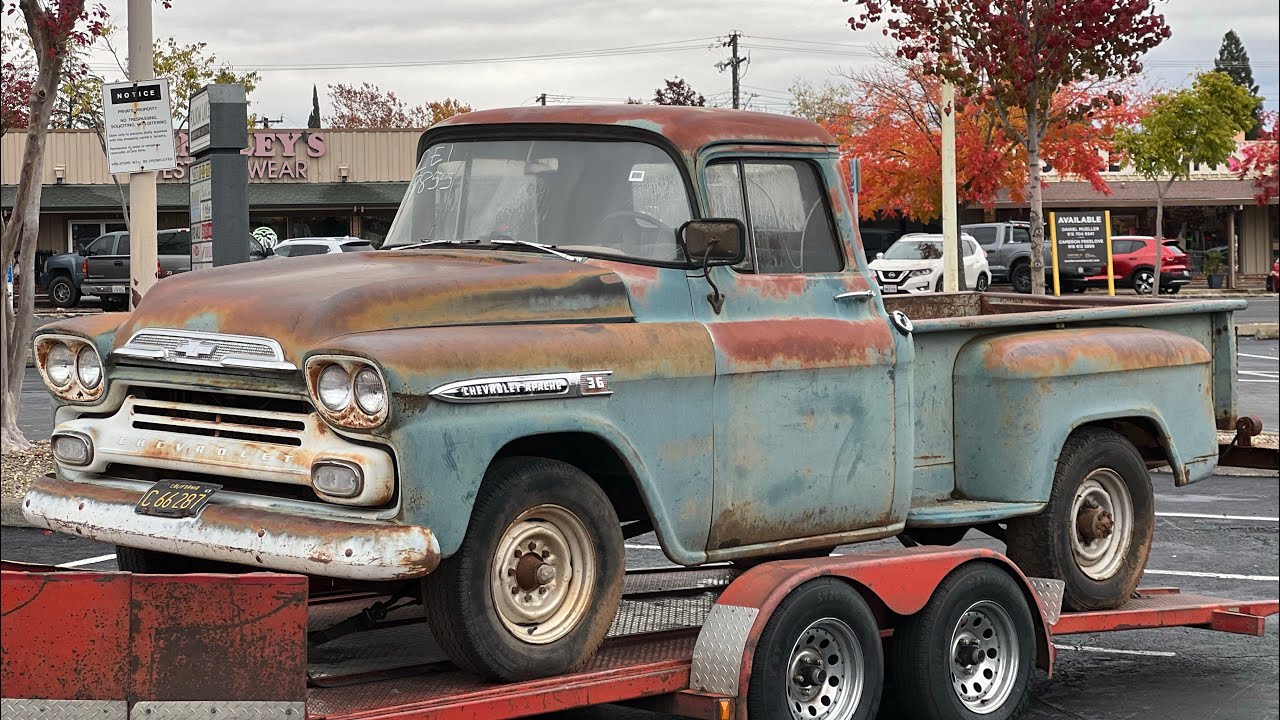 For Sale: 1959 Chevrolet Apache Pickup Truck (all original, 29k miles) BARN FIND!