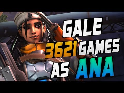 GALE 3621 GAMES AS ANA! HE'S BEST! [ OVERWATCH SEASON 10 TOP 500 ]