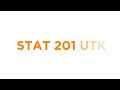STAT 201 First Day Of Class