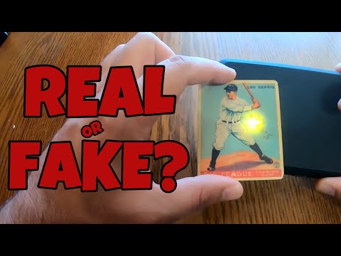 LIGHT Test To Spot Fake Vintage Cards in SECONDS