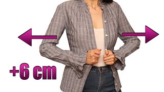 How to upsize a shirt or blouse to fit you perfectly!