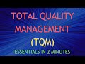 Total Quality Management TQM Essentials In 2 Minutes
