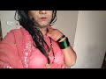 Indian Crossdresser Wearing Pink Saree Shreya Sissy MTF Crossdresser