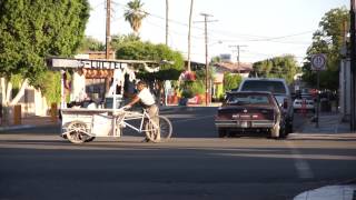 preview picture of video '...es-Coctei Tricycle Powered Push Cart, Los Algodones, Mexico, 5 June 2013'