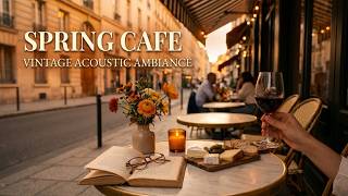 Vintage Spring Café Music | Cozy 1960s Acoustic Ambiance for Reading & Slow Mornings