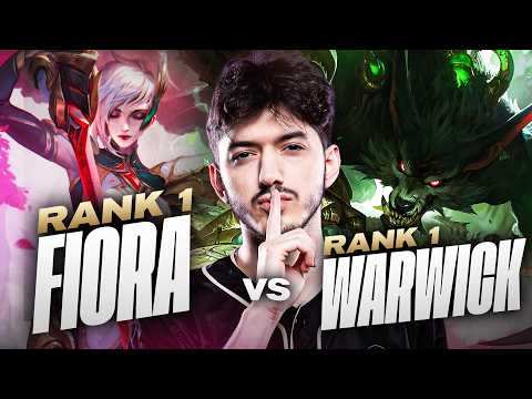 RANK 1 FIORA vs RANK 1 WARWICK –  I BROKE HIS MENTAL