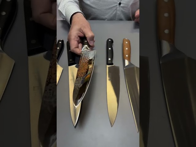 Vídeo relacionado con hecef Juego de Cuchillos Cocina 3 Piezas, Acero Inoxidable, Mango Efecto Madera – Cuchillo Santoku, Multiusos y Pelador, Profesionales, Ultra Afilados, Fáciles de Limpiar