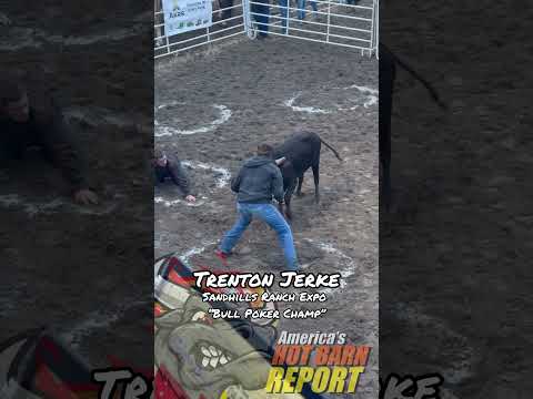 Badass 18 year old wrestles a bull during the ring of fire at the Sandhills Ranch Expo