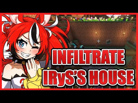 Bae infiltrates IRyS's house and builds a secret base [Minecraft] [Hololive]