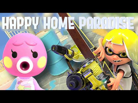 Designing A SPLATOON 3 Themed Home In Happy Home Paradise | Animal Crossing New Horizons DLC