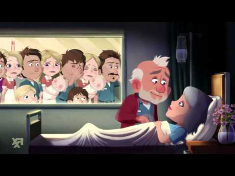 Charlie & Waitress Cartoon