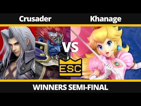 ESC 18 Winners Semi-Final - Crusader (Sephiorth, Ganondorf) Vs. Khanage (Peach) - SSBU Local