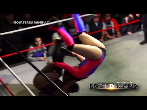 Vanity send Sonya Strong soaring with a monkey flip | Women's Wrestling Revolution "Identity Crisis"