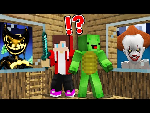 House Attack: Pennywise vs Bendy | Minecraft Challenge