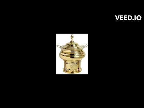 Brass round chafing dish 6 litre