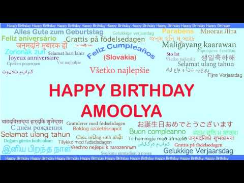 Amoolya   Languages Idiomas - Happy Birthday