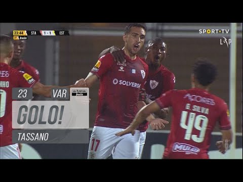 Goal | Golo Tassano: Santa Clara (1)-1 Estoril Praia (Liga 22/23 #13)